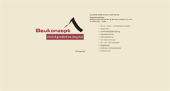 Desktop Screenshot of baukonzept-gt.de