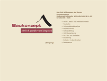 Tablet Screenshot of baukonzept-gt.de